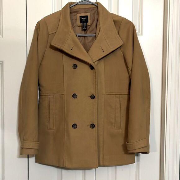 Girls Fall Peacoat Button Down Jacket - Picture 1 of 7